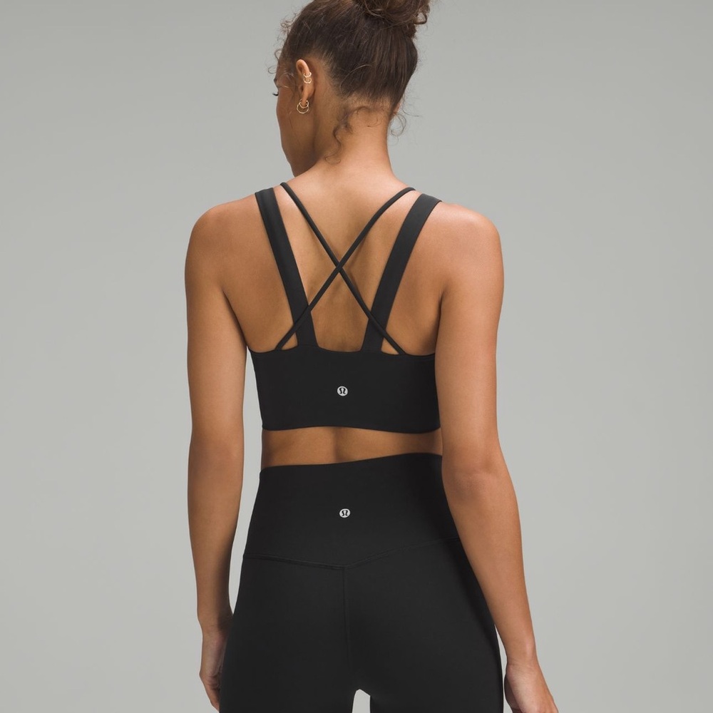Lululemon line a cloud longline Black Sports Bra
